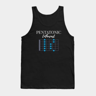 Pentatonic Scale Enthusiast Dark Theme Tank Top